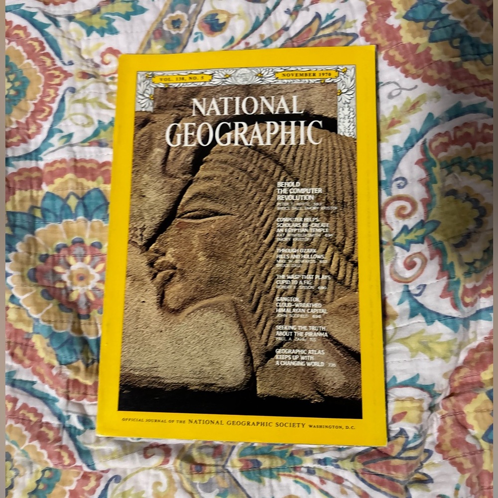 National Geographic from 1970